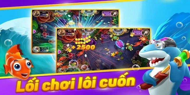 Trùm Bắn Cá 123B - Bắn Cá Online Đổi Thưởng Hấp Dẫn 3 Bắn cá lớn khi đã nạp đủ đạn trong trùm bắn cá